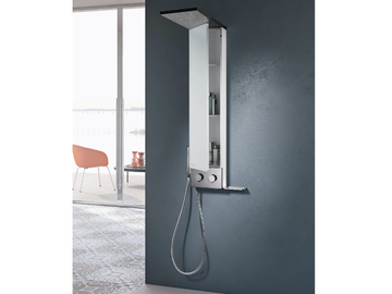 SPACE - Wall-mounted shower panel with hand shower by Gruppo Geromin - view 2
